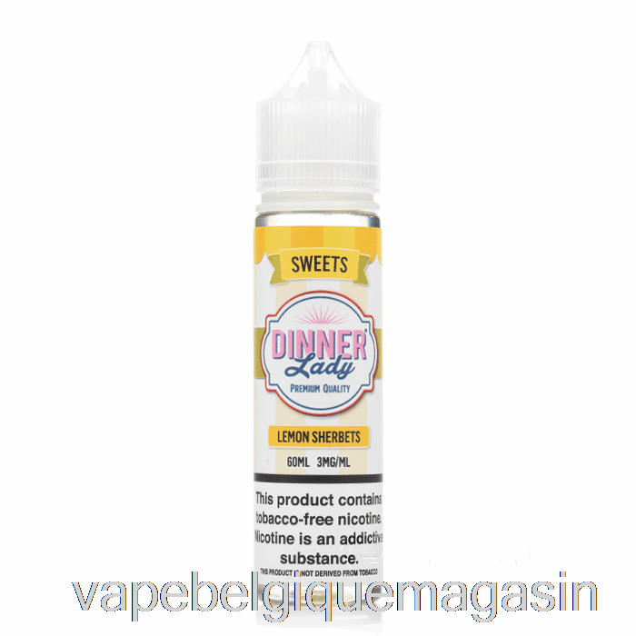 Vape Belgique Sorbets Citron - Vape Dîner Lady E-liquide - 60ml 0mg